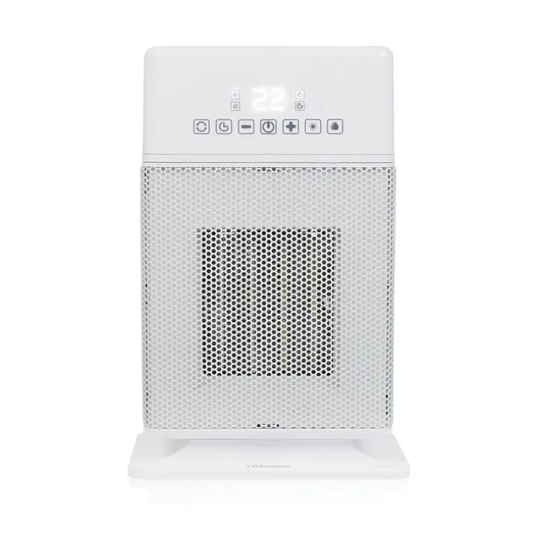 Chauffage et humidificateur minuterie 12h 1800W 19,8x15,5x30,5cm