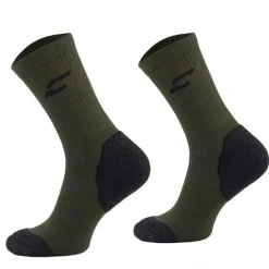 Chaussettes bambou kaki respirantes 40% fibres naturelles mixte