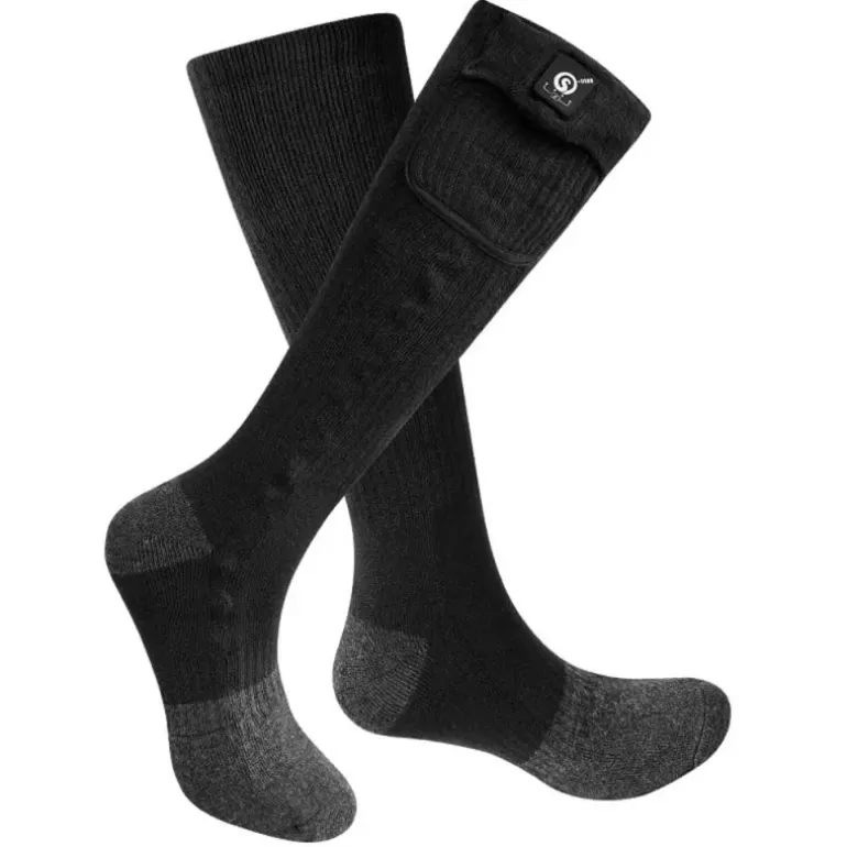 Chaussettes chauffantes Ertak Teamwood® pour homme - Noir