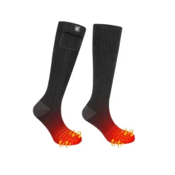 Chaussettes chauffantes Ertak Teamwood® pour homme - Noir