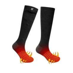 Chaussettes chauffantes Ertak Teamwood® pour homme - Noir