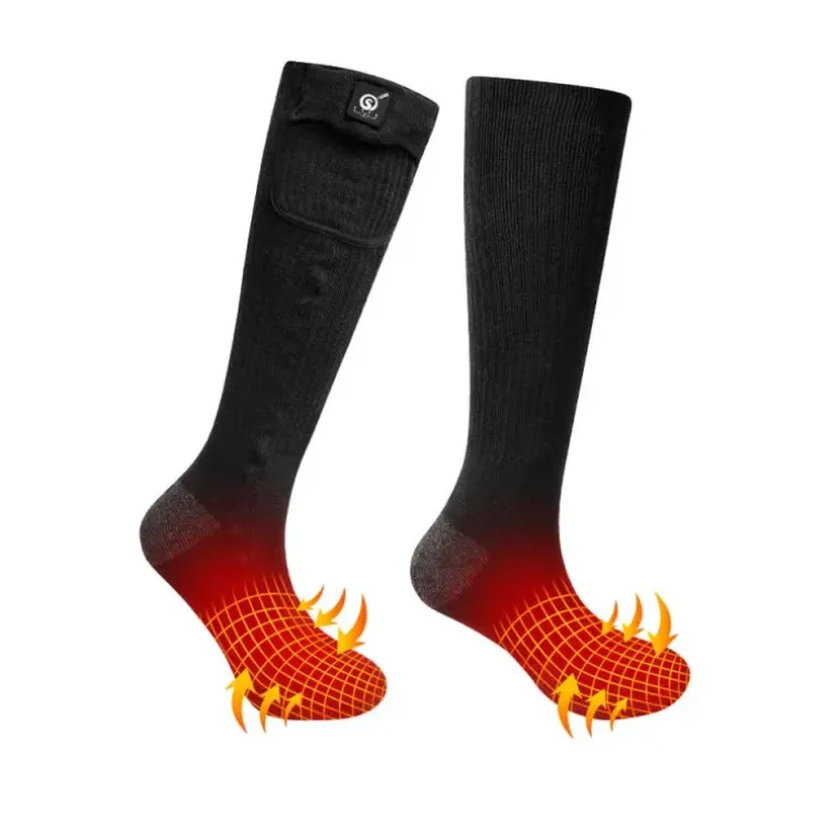 Chaussettes chauffantes Ertak Teamwood® pour homme - Noir
