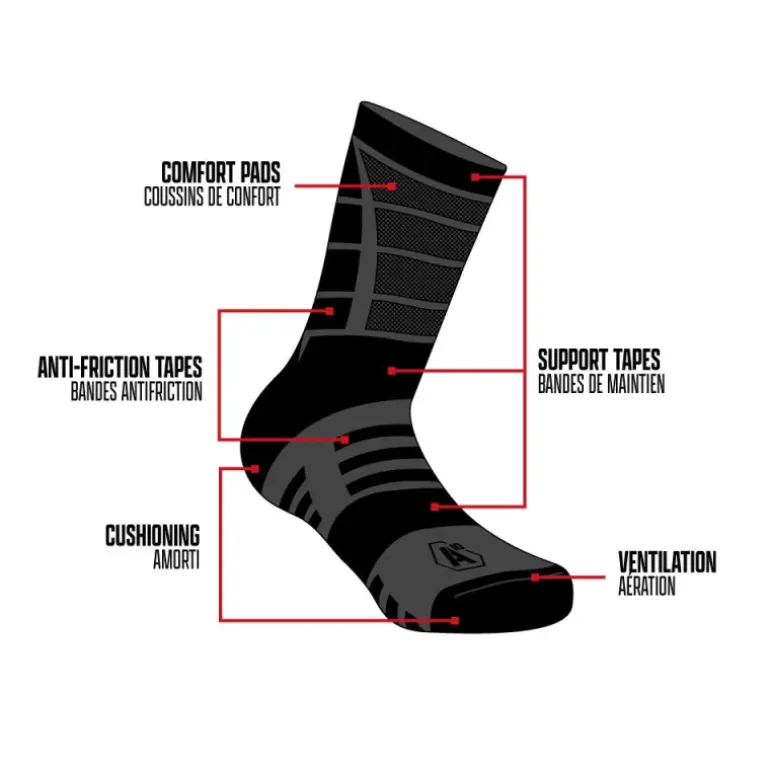 Chaussettes Impact 7 Summer vert olive