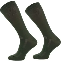 Chaussettes mérino kaki 40% laine 40% acrylique 15% polyamide