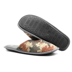 Chaussons camo homme textime doux brun vert orange 41/42 à 45/46