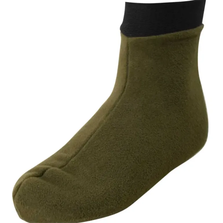 Chaussons de Bottes Polaires polyester kaki et noir 39/40 à 43/45