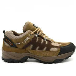 Chaussures Ayoka Mire cuir toile randonnée marron
