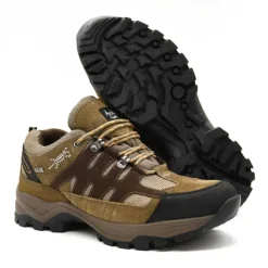 Chaussures Ayoka Mire cuir toile randonnée marron