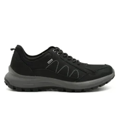 Chaussures basses Dick noires cuir souple imperméable