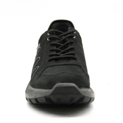Chaussures basses Dick noires cuir souple imperméable