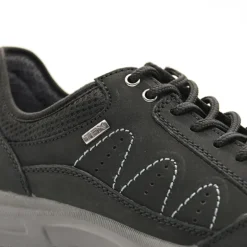 Chaussures basses Dick noires cuir souple imperméable