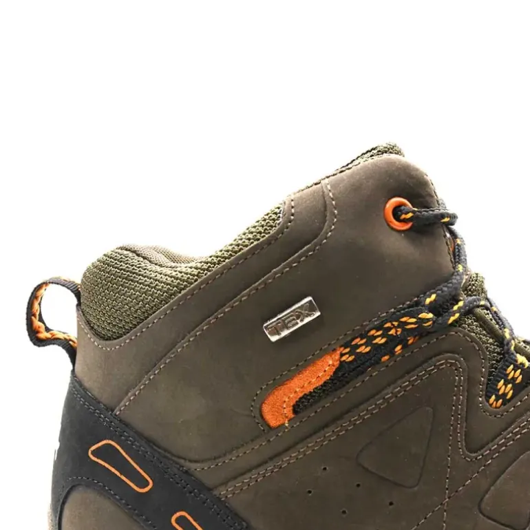Chaussures de marche montantes Dolan cuir et toile marron 40 à 46
