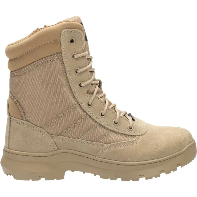 Chaussures travail Dune beige mi-hautes antidérapantes textile
