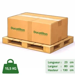 Échelle pliable 2,50m hauteur d'assise aluminium portable à l'unité