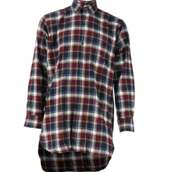 Chemise à carreaux Tanouk flanelle coton rouge bleu S à 4XL