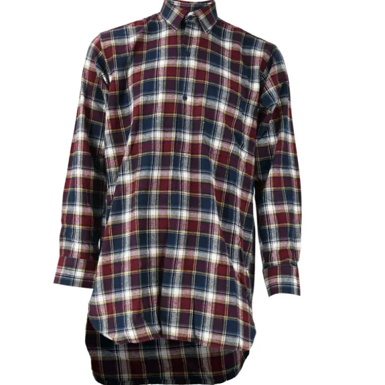 Chemise à carreaux Tanouk flanelle coton rouge bleu S à 4XL
