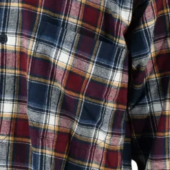 Chemise à carreaux Tanouk flanelle coton rouge bleu S à 4XL