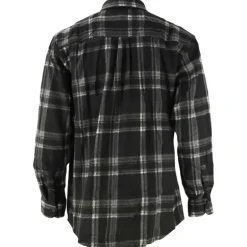 Chemise chaude homme à carreaux polyester grise M à 3XL