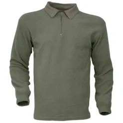 Chemise F1 Polaire Kaki 100% Polyester 220g/m² Col Zippé