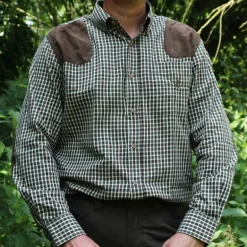 Chemise Percussion® Sologne vert marron