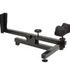 Chevalet de tir anti dérapant réglage nettoyage métal noir 60x30cm