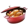 Cocotte en fonte aluminium ovale rouge 5,3 L