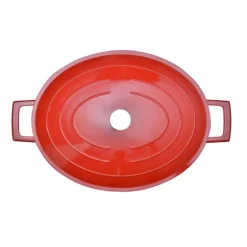 Cocotte en fonte aluminium ovale rouge 5,3 L