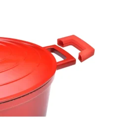 Cocotte en fonte aluminium ovale rouge 4 L