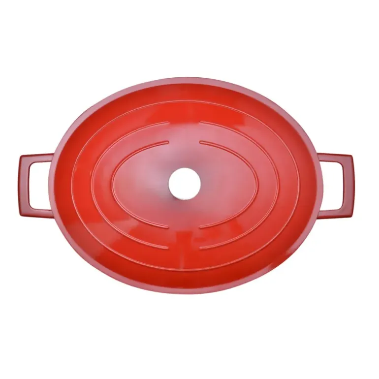 Cocotte en fonte aluminium ovale rouge 4 L