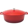 Cocotte ovale fonte alu 32x25cm 6,6L tous feux nuage