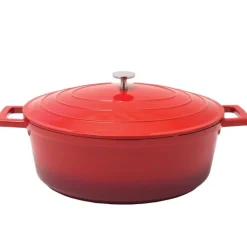 Cocotte ovale fonte alu 32x25cm 6,6L tous feux nuage