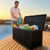 Coffre de rangement jardin 120 cm polypropylène
