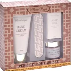 Coffret 4 pièces mains: crème 50ml, cuticules 30ml, lime 10cm