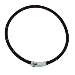 Collier Lumineux Réglable Noir - Visibilité jusqu'à 500m