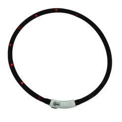 Collier Lumineux Réglable Noir - Visibilité jusqu'à 500m