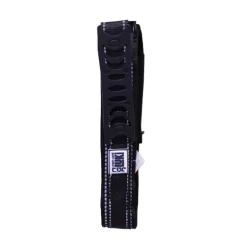 Collier réfléchissant pour chien avec poignée - Noir - 44 cm