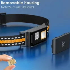 Collier traceur GPS 4G pour animaux - IP65 - Application gratuite