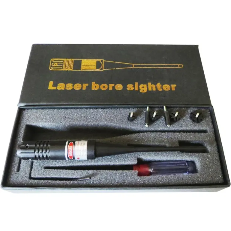 Collimateur laser universel 5 adapatateurs alu noir mat L155 mm