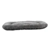 Coussin ovale gris antidérapant pour chien 80x60x6cm - Confort et stabilité