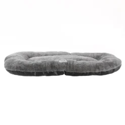 Coussin ovale gris antidérapant pour chien - 60x40x6cm