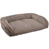 Coussin Soft Antidérapant pour Chien - 90x63x19cm Marron