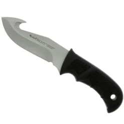 Couteau à dépecer Bisonte manche gomme noir lame acier inox 11cm