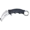 Couteau Alpha Kilo - Lame Karambit 7 cm en Acier 440A - Manche G10 Noir