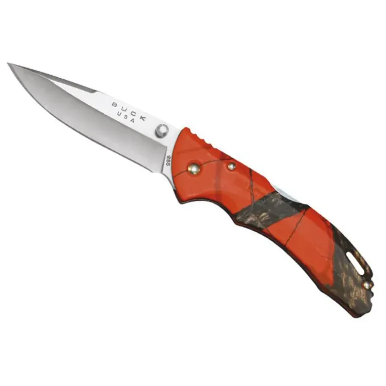 Couteau BANTAM lame acier 420 manche nylon camo orange 12,5cm