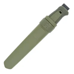 Couteau Kansbol lame acier Sandvik 10,9cm manche caoutchouc vert