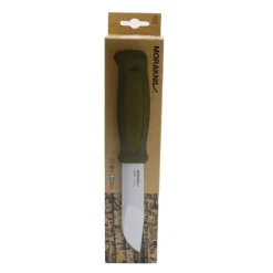 Couteau Kansbol lame acier Sandvik 10,9cm manche caoutchouc vert