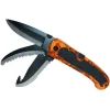 Couteau Pliant 3 Lames camo 21x3,2cm manche polypropylène 12cm