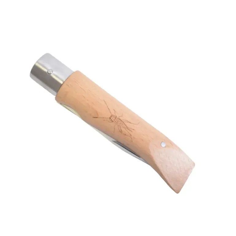 Couteau Pliant Montagnard lame 9cm manche bois vernis