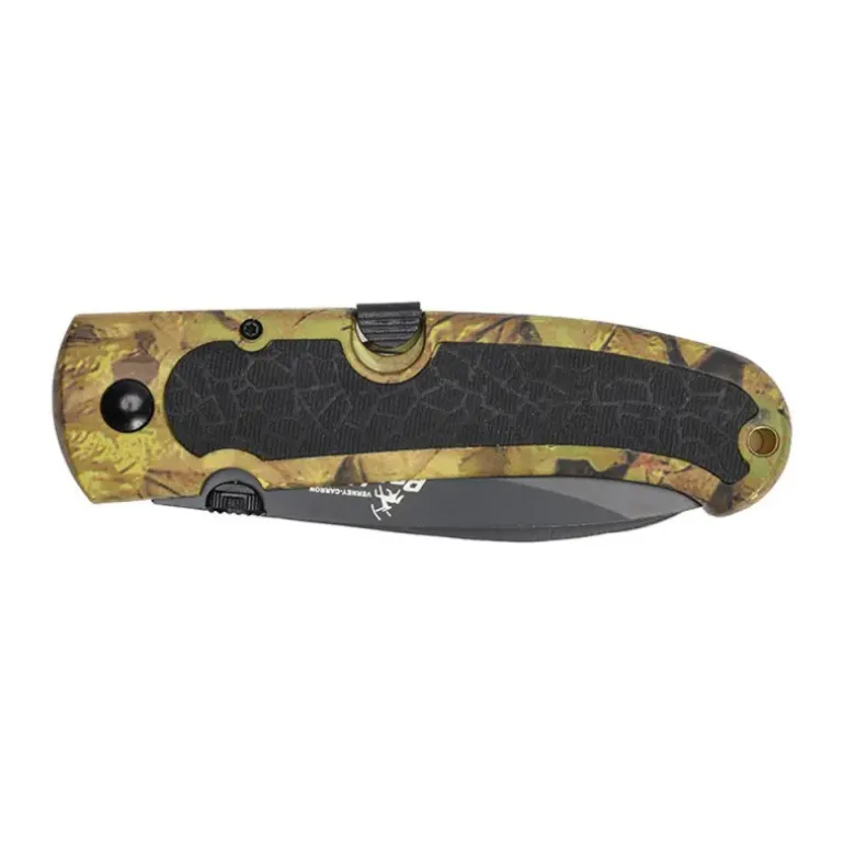 Couteau PROHUNT Keos 3 lames forest 21cm manche caoutchouc antidérapant