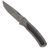 Couteau Titane lame acier 420 noire manche acier inox 11,5cm